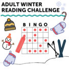 Adult Winter Reading Challenge Bingo Card