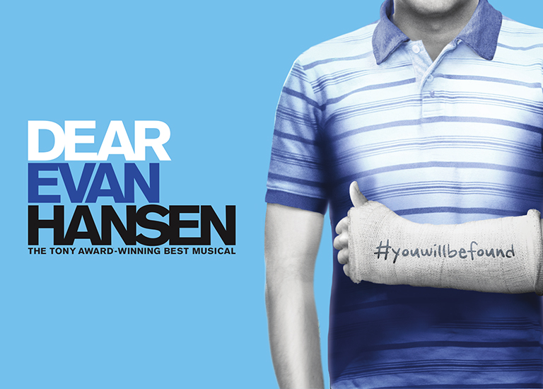 "Dear Evan Hansen" Broadway poster from Portland Ovations